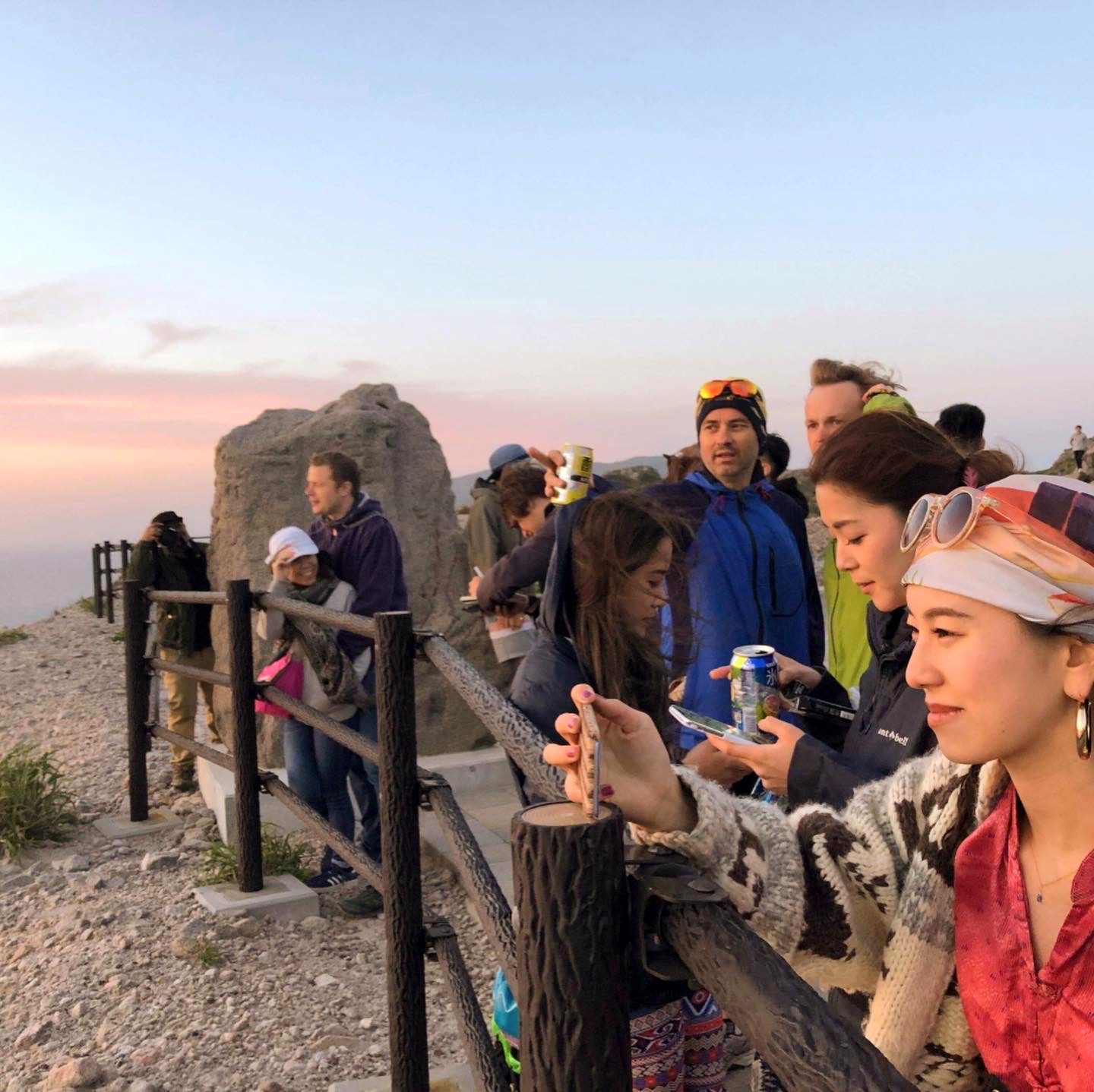 Watching the sunrise together after dancing all night